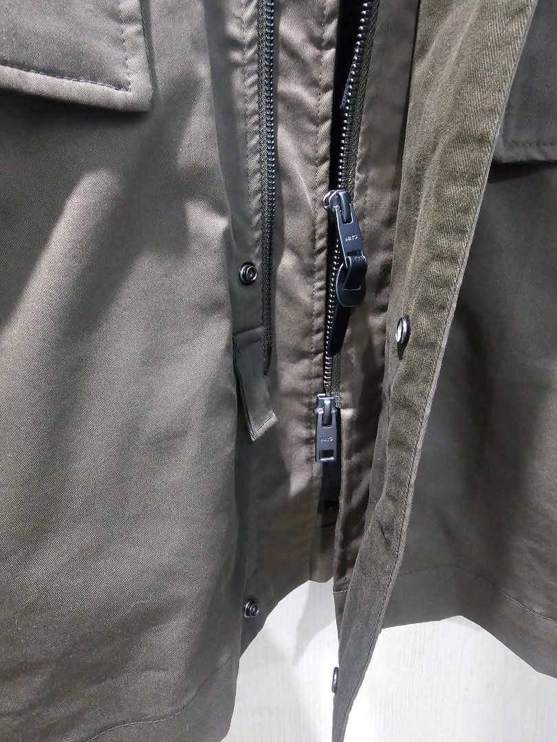 Mango: Water-repellent cotton parka with pockets (100% authentic) (Category: Coats, Jackets and Outerwear) located in Marikina City. Submitted by 01serge (Listing ID 1427132781, Image 3). Description: Orig price: P12,995 Selling price : 11,999 (slightly nego) (like new, worn once) Size: Medium Dimensions: neckline to bottom: 33" Shoulders: 20" Waist: 23" Sleeve: 25" Color: Olive green Features: - Water Repellent: Technical water-repellent fabric.