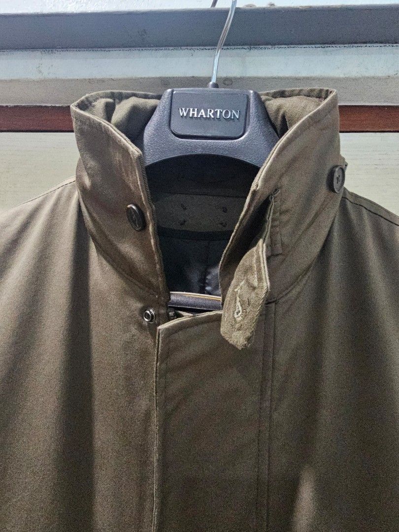 Mango: Water-repellent cotton parka with pockets (100% authentic) (Category: Coats, Jackets and Outerwear) located in Marikina City. Submitted by 01serge (Listing ID 1427132781, Image 2). Description: Orig price: P12,995 Selling price : 11,999 (slightly nego) (like new, worn once) Size: Medium Dimensions: neckline to bottom: 33" Shoulders: 20" Waist: 23" Sleeve: 25" Color: Olive green Features: - Water Repellent: Technical water-repellent fabric.