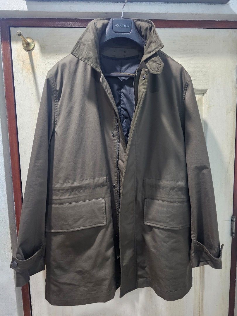 Mango: Water-repellent cotton parka with pockets (100% authentic) (Category: Coats, Jackets and Outerwear) located in Marikina City. Submitted by 01serge (Listing ID 1427132781, Image 1). Description: Orig price: P12,995 Selling price : 11,999 (slightly nego) (like new, worn once) Size: Medium Dimensions: neckline to bottom: 33" Shoulders: 20" Waist: 23" Sleeve: 25" Color: Olive green Features: - Water Repellent: Technical water-repellent fabric.