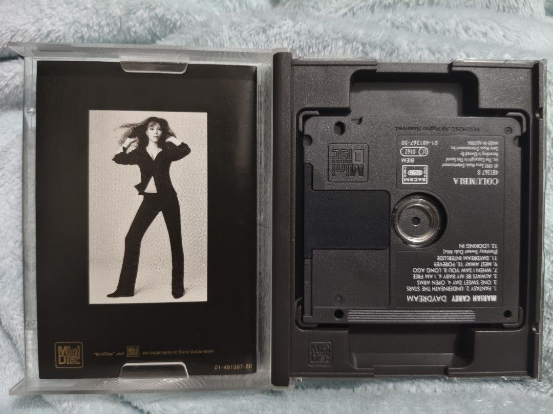 Mariah Carey - Daydream Mini disc (Category: CDs & DVDs) located in Pateros City. Submitted by randomsheesh (Listing ID 1426971714, Image 3). Description: Selling my pre-loved Mariah Carey "Daydream" album on Mini Disc format NM condition . Isa ito sa mga best-selling albums of all time at paborito ng mga 90s R&B at pop music fans. Details: Format: Mini Disc Genre: Pop / R&B Release Year: 1995 Artist: Mariah Carey Tracklist Highlights (Iconic 90s