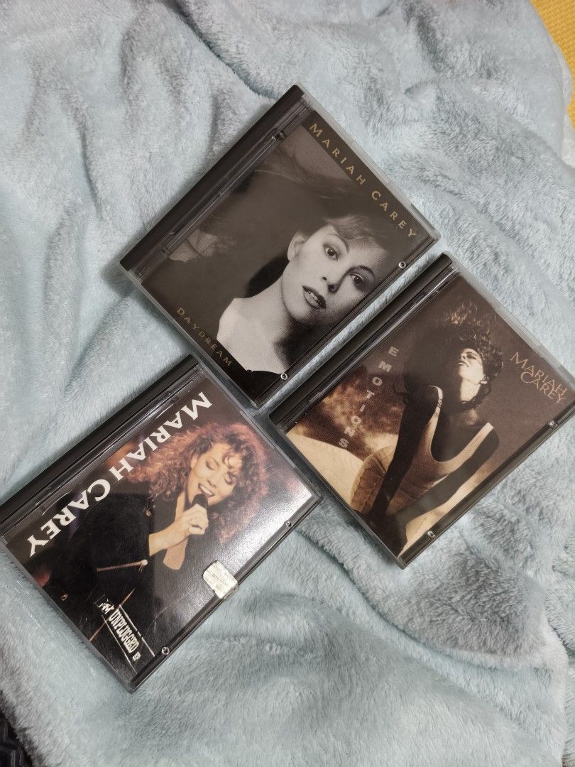 Mariah Carey Mini Disc Collection (Category: CDs & DVDs) located in Pateros City. Submitted by randomsheesh (Listing ID 1426974163, Image 1). Description: Selling my pre-loved Mariah Carey Mini Disc collection! Perfect bundle para sa mga "Lambs" (Mariah fans) at mga nangongolekta ng classic 90s R&B at pop music. Take all 3 classic Mini Discs: Daydream (1995) - Includes iconic hits like "Fantasy", "Always Be My Baby", and "One Sweet Day". Emotions
