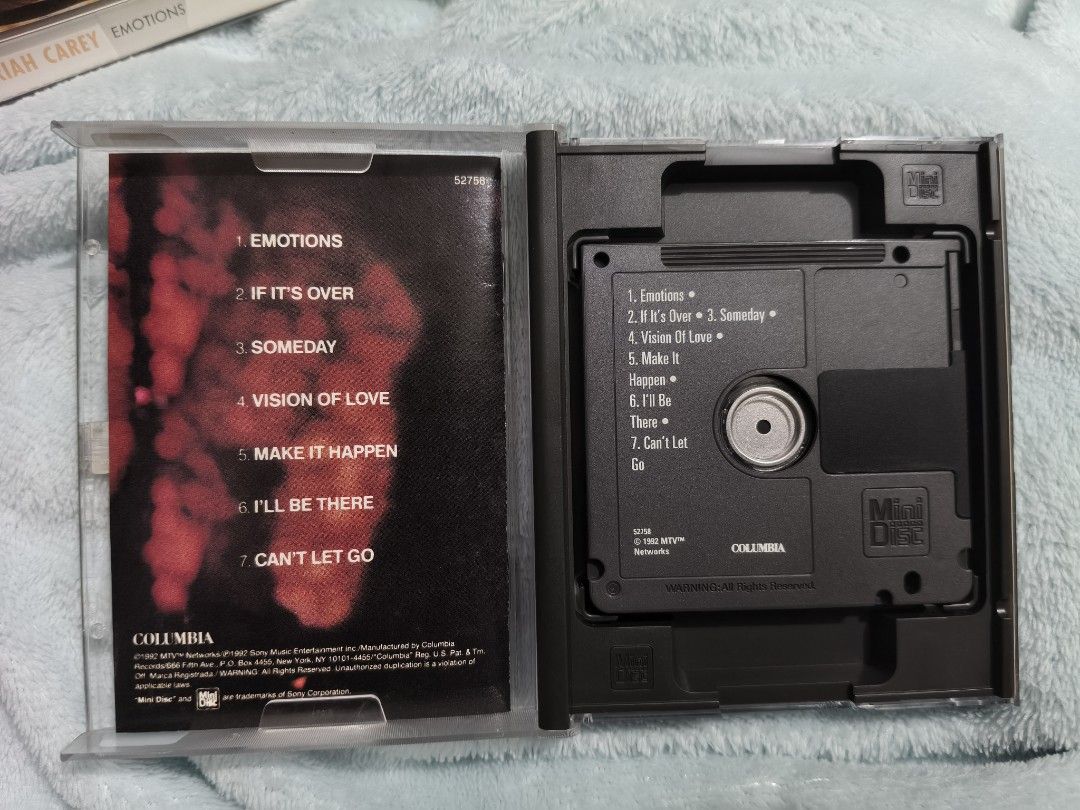 Mariah Carey Unplugged Mini disc (Category: CDs & DVDs) located in Pateros City. Submitted by randomsheesh (Listing ID 1426972367, Image 3). Description: Selling my pre-loved Mariah Carey "MTV Unplugged EP" album on Mini Disc format. Isa ito sa mga pinakamagandang live vocal performances ni Mariah noong 90s! Mayroon din itong original na Sony Music holographic sticker sa gilid ng case bilang proof of authenticity. The First US Pre-Recorded Album: