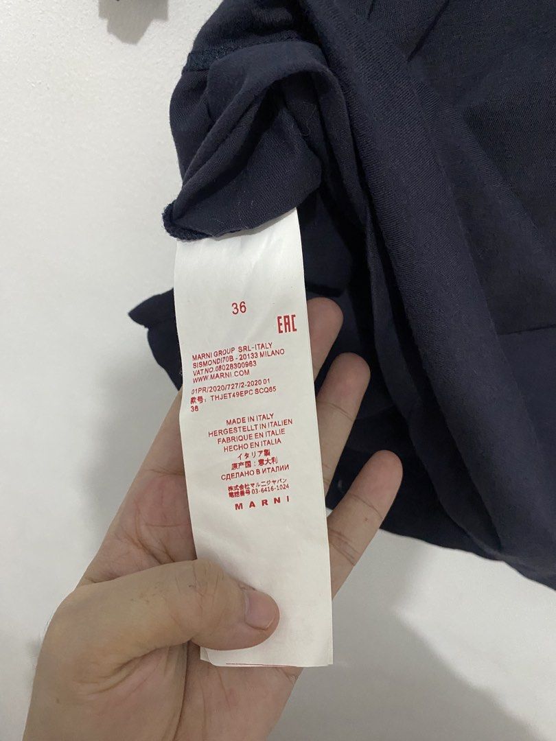 Marni Embroidered Logo T-shirt (Category: Tshirts & Polo Shirts ) located in Quezon City. Submitted by Tyler_brown (Listing ID 1427053067, Image 3). Description: Marni embroide chest logo 36 on tag Width-19 Length-26 .
