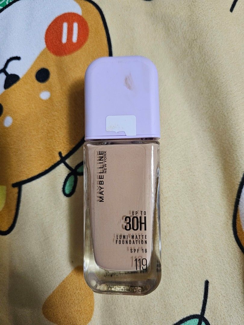 Maybelline Superstay Lumi-Matte Foundation (Category: Makeup) located in Manila. Submitted by imnotangel (Listing ID 1427094597, Image 1). Description: Used thrice lang shade 119 exp 02/28 still negotiable.