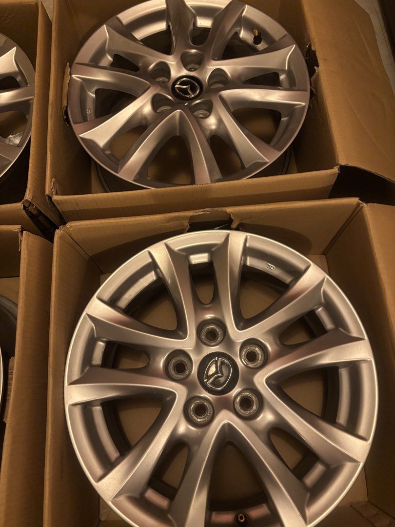 Mazda3 2018 Mags 16” (Category: Mags and Tires) located in Manila. Submitted by jdschvz (Listing ID 1427077441, Image 1). Description: 5x114.3 Pick up at my place or meet up at Circuit Makati or Lalamove.
