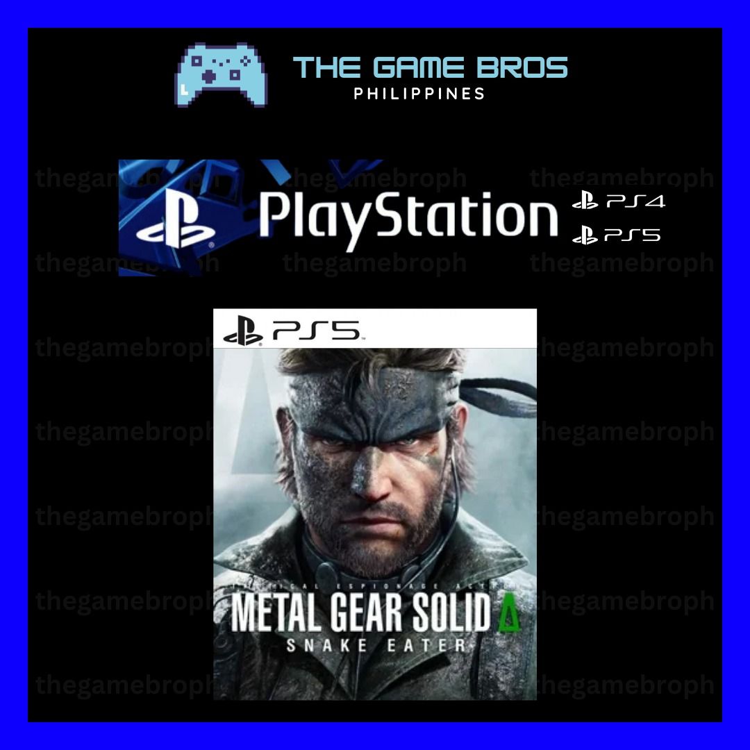 Metal Gear Solid Delta Snake Eater (PS5) Digital Download (Category: PlayStation) located in Manila. Submitted by thegamebroph (Listing ID 1427056216, Image 1). Description: 🔥 FEATURES 🔥 ✅ 100% SAFE and LEGAL games bought from Playstation Store✅ ✅ 100% STABLE and RELIABLE !!! ✅ ✅ Not required to MODIFY your console ✅ ✅ Warranty provided✅ ✅ Instant Delivery*✅ ✅ Simple & Details Installation Guide Provided✅ ✅ 99% of all games available on PlaySta