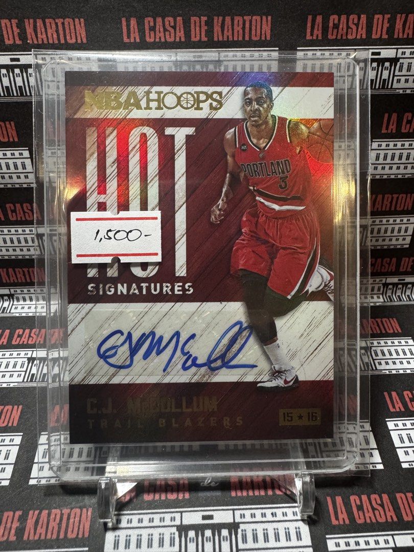 NBA Hoops C.J. McCollum Autograph Card (Category: Raw Singles) located in Pateros City. Submitted by lacasadekartonph (Listing ID 1426981570, Image 1). Description: .