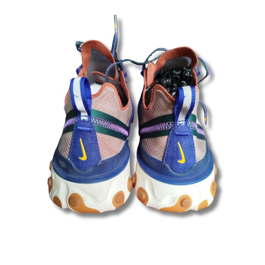 Nike React Element 87 Dusty Peach (Category: Sneakers) located in Davao. Submitted by purple_stitch87 (Listing ID 1427031562, Image 3). Description: Crafted with a translucent upper and sleek layered detailing, this pair delivers a bold, modern look that turns heads effortlessly. The signature React foam midsole provides ultra-lightweight cushioning, ensuring all-day comfort whether you’re on the move or styling up a casual fit. Product Details: 