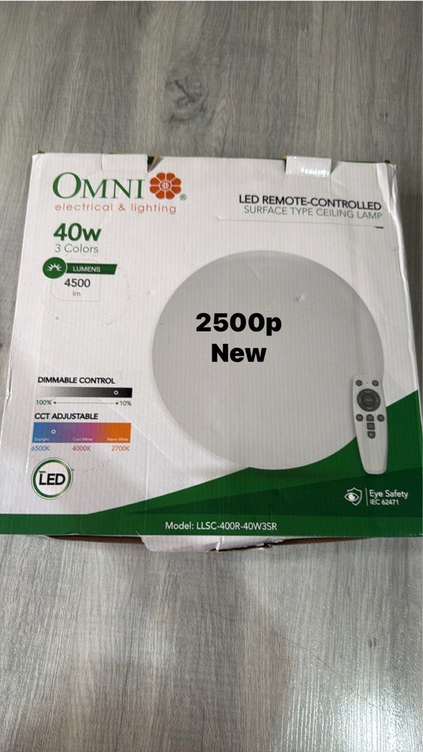 Omni LED Remote-Controlled Surface Ceiling Lamp (Category: Lighting) located in Pasay City. Submitted by emshop_sandy (Listing ID 1427107028, Image 1). Description: .
