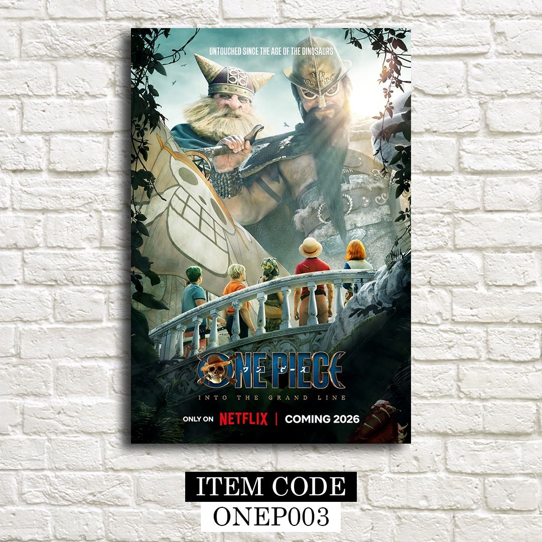 One Piece (2023- ) Posters (Category: Art & Prints) located in Taguig. Submitted by thebricksph (Listing ID 1427028055, Image 3). Description: ₱75 (6x9 inches) ₱145 (8.5 x 12.5 inches) ₱290 (12.5x18.5 inches).
