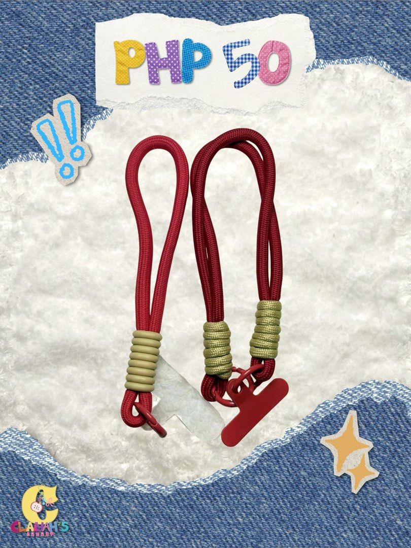 Phone Paracord Lanyard Straps (Category: Other Mobile & Gadget Accessories) located in Las Pinas. Submitted by jjajanghana (Listing ID 1427021235, Image 2). Description: 💌 ₱50 each 💌 all colors available 💌 location: las pinas city.