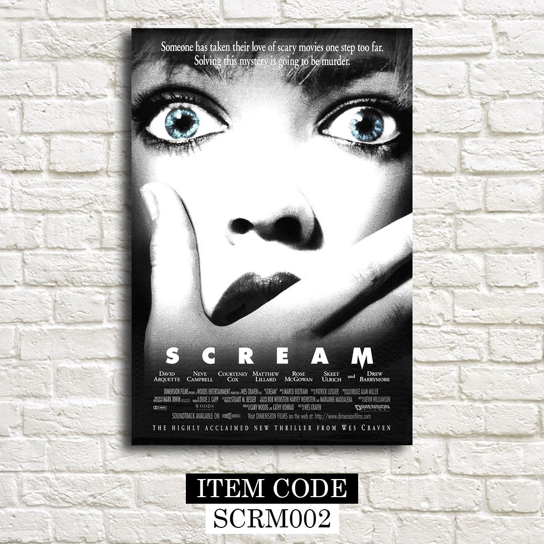 Scream (1996) Posters Sidney Gale (Category: Vintage Collectibles) located in Taguig. Submitted by thebricksph (Listing ID 1427022569, Image 2). Description: ₱75 (6x9 inches) ₱145 (8.5 x 12.5 inches) ₱290 (12.5x18.5 inches).