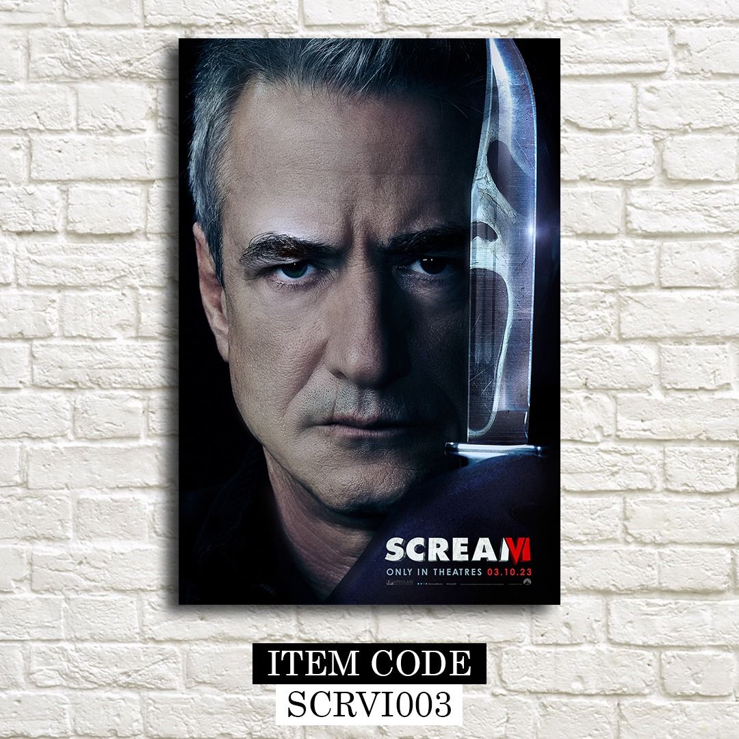 Scream VI (2023) Posters (Category: Western Merchandise) located in Taguig. Submitted by thebricksph (Listing ID 1427026021, Image 3). Description: ₱75 (6x9 inches) ₱145 (8.5 x 12.5 inches) ₱290 (12.5x18.5 inches).