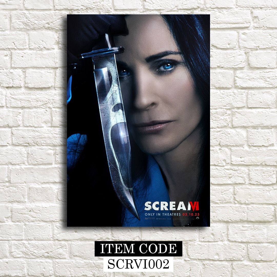 Scream VI (2023) Posters (Category: Western Merchandise) located in Taguig. Submitted by thebricksph (Listing ID 1427026021, Image 2). Description: ₱75 (6x9 inches) ₱145 (8.5 x 12.5 inches) ₱290 (12.5x18.5 inches).