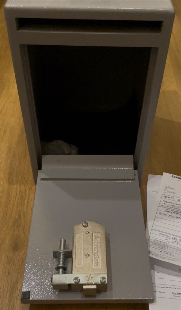 SentrySafe Drop Safe / Cash Deposit Safe (Like New) (Category: Safe) located in Tagaytay City. Submitted by iamdien (Listing ID 1427100705, Image 2). Description: SentrySafe UC-039K Under counter drop slot safe Perfect for negosyo / Airbnb / store use Complete with keys Screws are also included Brand new price - 13500 RFS: Not in use / Decluttering 🔐 SentrySafe UC-039K Under-Counter Drop Slot Safe – Secure Your Cash the Smart Way Upgrade your se