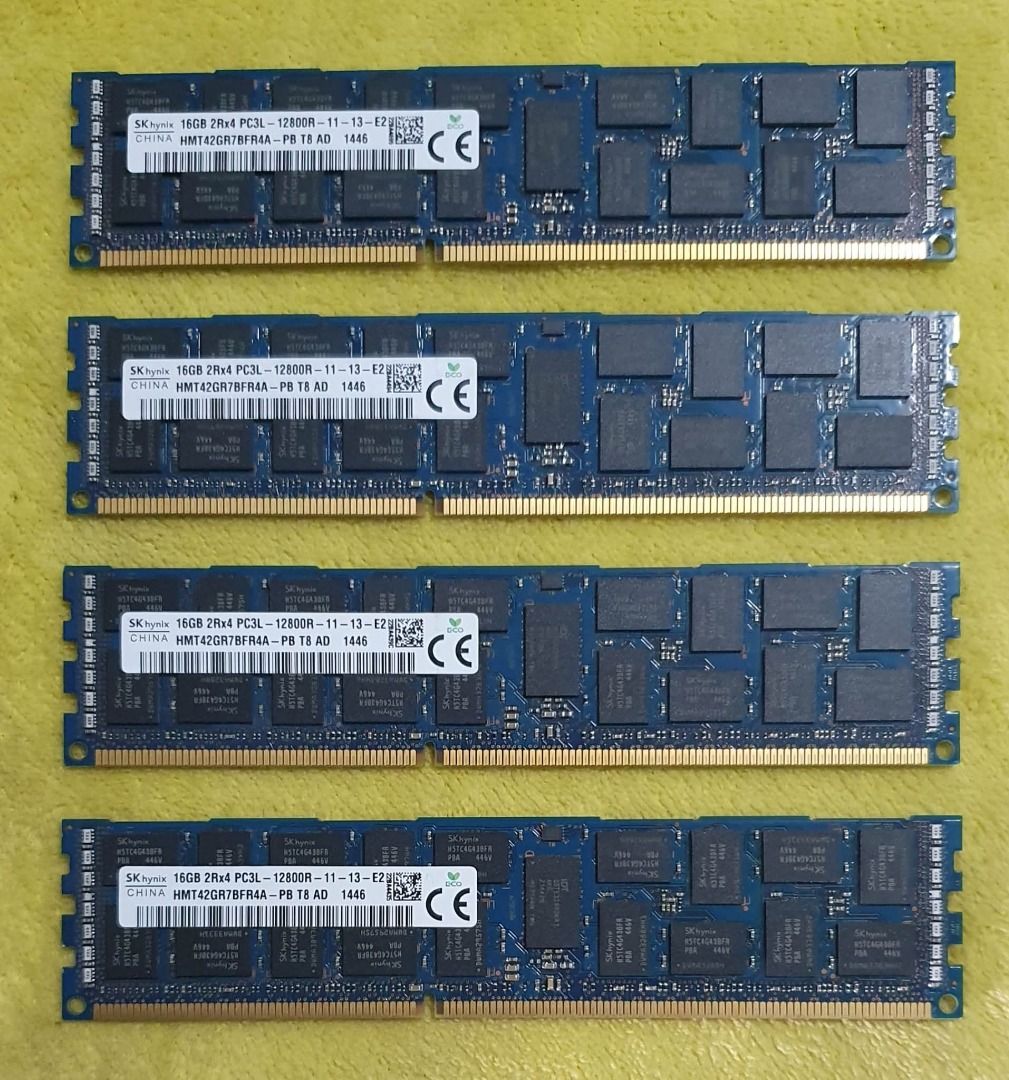 Server RAM SK Hynix 16GB DDR3 PC3L-12800R ECC (Category: Computer Parts) located in Antipolo. Submitted by 09356575696 (Listing ID 1427046468, Image 1). Description: Server RAM 16GB DDR3L ECC SK Hynix 16GB 2Rx4 PC3L-12800R P 1,500 each.