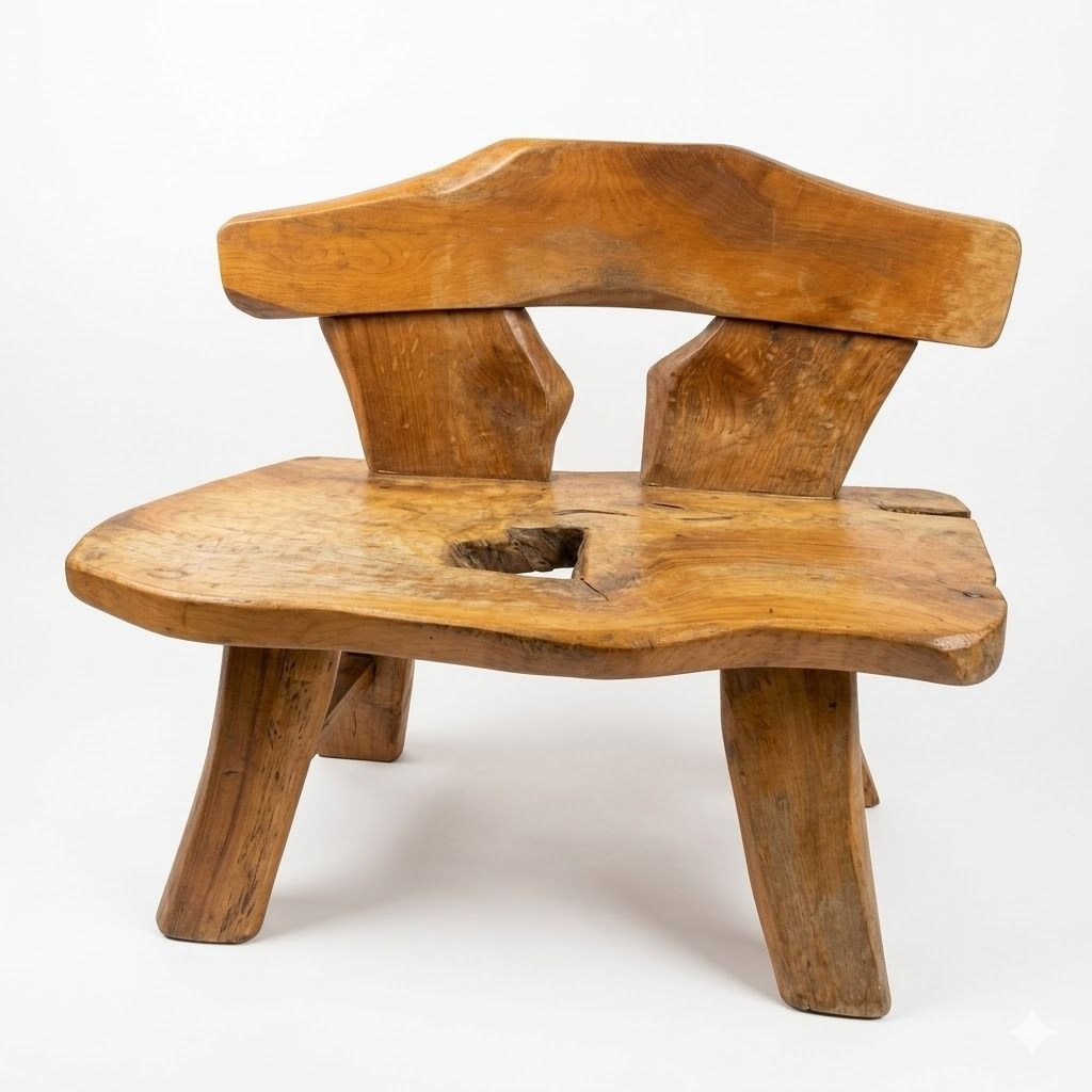 Solid Acacia Wood Bench with Backrest (Category: Chairs) located in Pasig City. Submitted by hodgepodgeecoshop (Listing ID 1418314143, Image 3). Description: Unique, one-of-a-kind solid wood bench with a stunning natural grain and organic "dugout" design. This is a heavy, statement piece perfect for living rooms, entryways, gardens, patios, lanai or as a sculptural accent in a Wabi-Sabi or Industrial-style home, durable and space-saving home furn