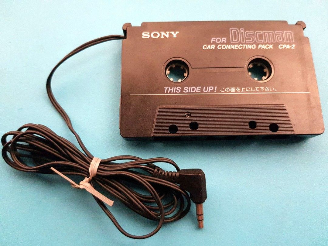 Sony Discman Car Connecting Pack CPA-2 (Category: Portable Audio Accessories) located in Makati City. Submitted by walangtubo (Listing ID 1427030411, Image 1). Description: RARE FIND ! Had this since new and stored. Sony Discman Car Connecting Pack CPA-2. It is a cassette adapter designed for connecting a Discman to a car stereo. With a 3.5mm jack , it becomes versatile to connect to other media devices. Marked "Made in Japan". The adapter is bla