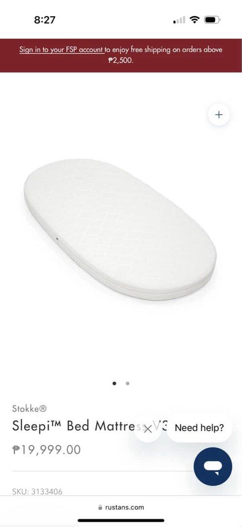 Stokke Sleepi Mini V3 Crib (Category: Cots & Cribs) located in General Trias. Submitted by camellia_fashion (Listing ID 1427007349, Image 3). Description: Stokke Sleppi mini v3 Crib No dents or scratch Used but carefully care No box Included mesh and foam.