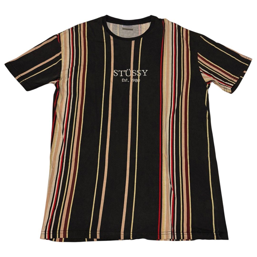 STUSSY VINTAGE STRIPED TEE (Category: Tshirts & Polo Shirts ) located in Marikina City. Submitted by aint.cheap (Listing ID 1427099284, Image 1). Description: STUSSY VINTAGE STRIPED TEE w:21 l:30 small on tag authentic no issue excellent condition.