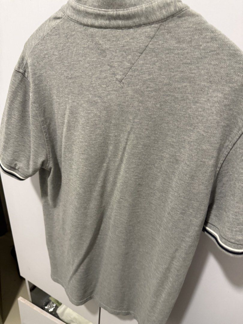 Tommy Hilfiger Authentic Polo Shirt (Category: Tshirts & Polo Shirts ) located in Mandaluyong City. Submitted by huntervip (Listing ID 1426966835, Image 3). Description: Slightly used slimfit Tommy polo shirt light gray in color bought in TH Greenbelt Still in good condition Medium size 18 by 29 .