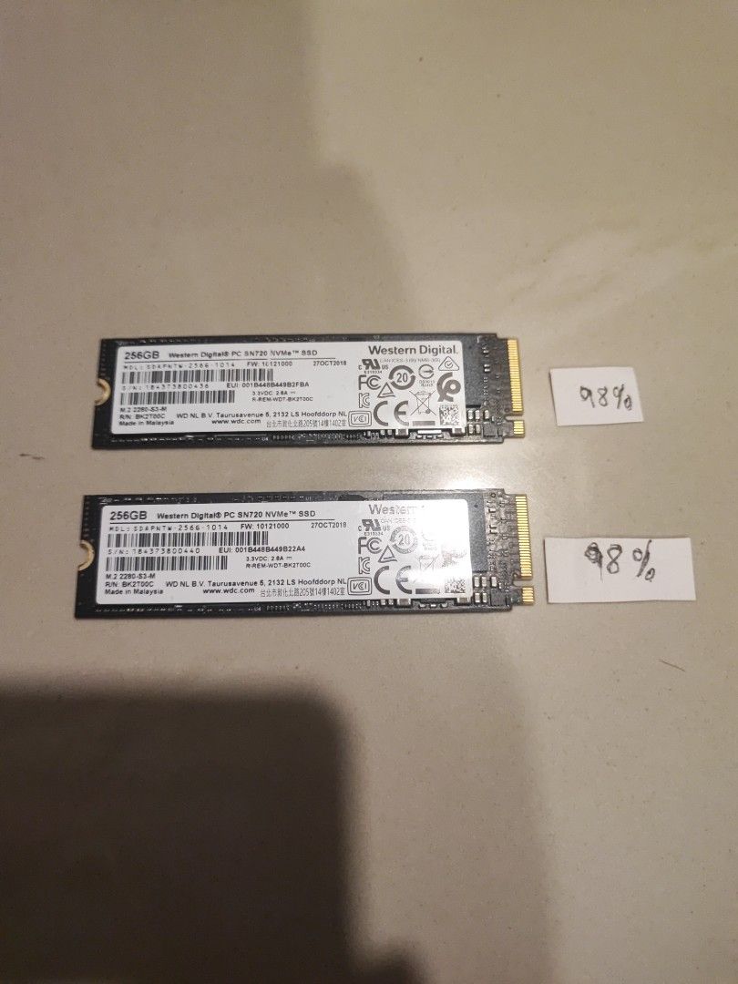 Western Digital 256GB NVMe SSD, Computers & Tech, Parts & Accessories ...