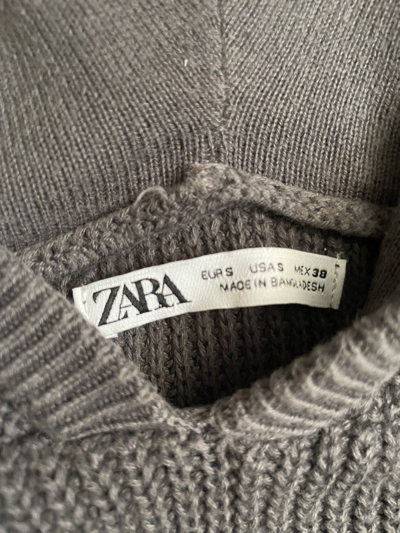 Zara Ribbed Knit Hoodie (Category: Coats, Jackets and Outerwear) located in Manila. Submitted by cdabs (Listing ID 1427031609, Image 2). Description: rfs: decluttering size s mens l 25 w 21 lalamove delivery & gcash payment.