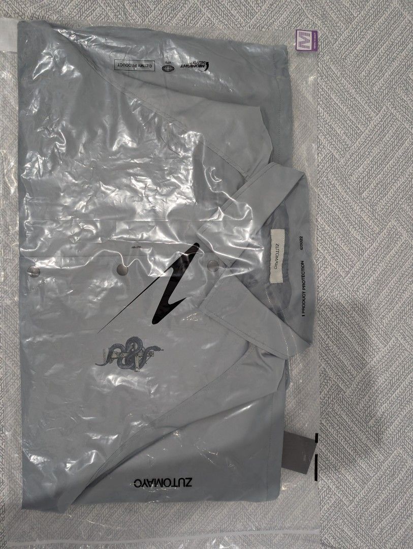ZUTOMAYO MADNIGHT Coach Jacket (Ice Gray), 男裝, 外套及戶外衣服