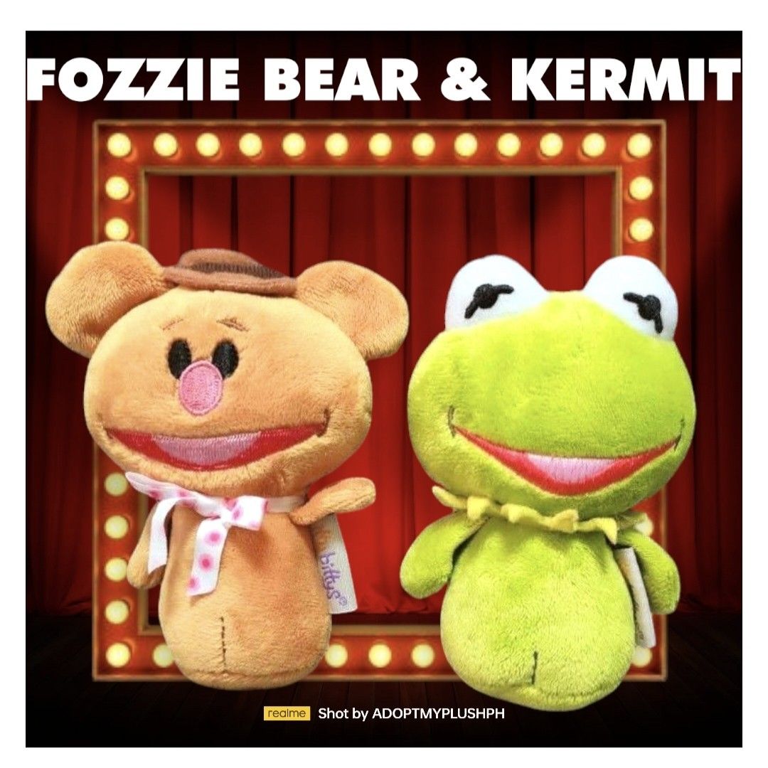 [2] HALLMARK Itty Bittys | The Muppets: Fozzie Bear & Kermit (Category: Plushies & Soft Toys) located in Taguig. Submitted by adopt.my.plush.ph (Listing ID 1422494814, Image 1). Description: ‼️Last Price (LP) Posted Fozzie Bear: A plush soft toy featuring his iconic hat and polka-dot bow. Kermit the Frog: A plush soft toy representing the main protagonist of The Muppets. Manufacturer: Hallmark Cards, Inc. Size: Approximately 5 inches tall. *as is