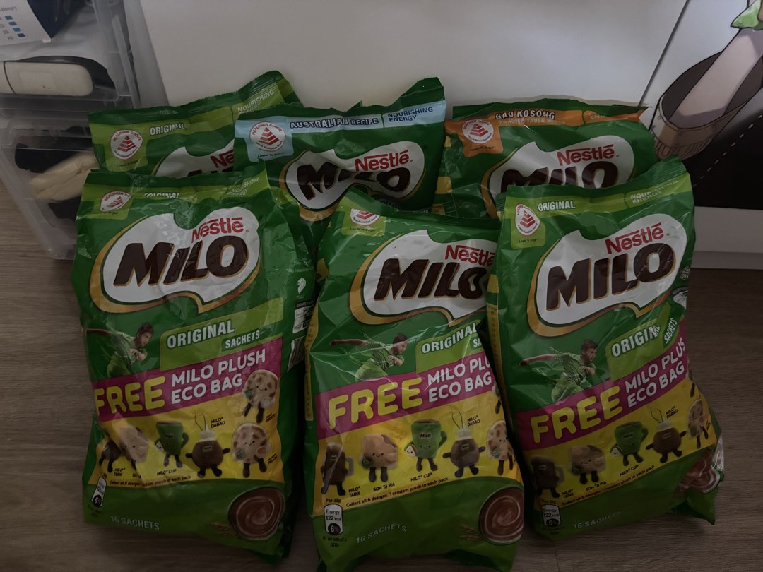 (Free delivery) 6 x Milo plushie full set (with powder), Hobbies & Toys ...