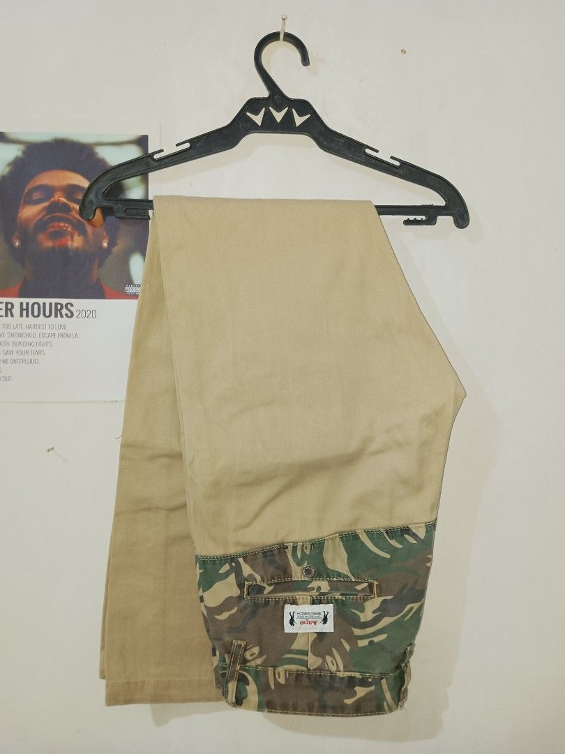 Aape pants (Category: Jeans) located in General Trias. Submitted by safestorm-ff87ec (Listing ID 1427299456, Image 1). Description: Negotiable‼️ Sf will be provided by buyer❗ Dimes: 34 width 41 length 7 hem Good Condition Color rate: 8.5/10 No issue.