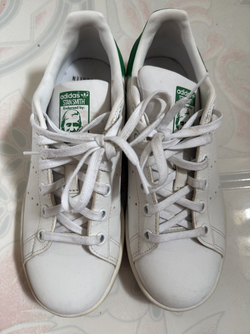 Adidas Stan Smith White Green Sneakers (Category: Sneakers) located in Tanjay. Submitted by everythingcutefinds (Listing ID 1427221296, Image 3). Description: Laba lang kulang, magiging bago na to tingnan! .