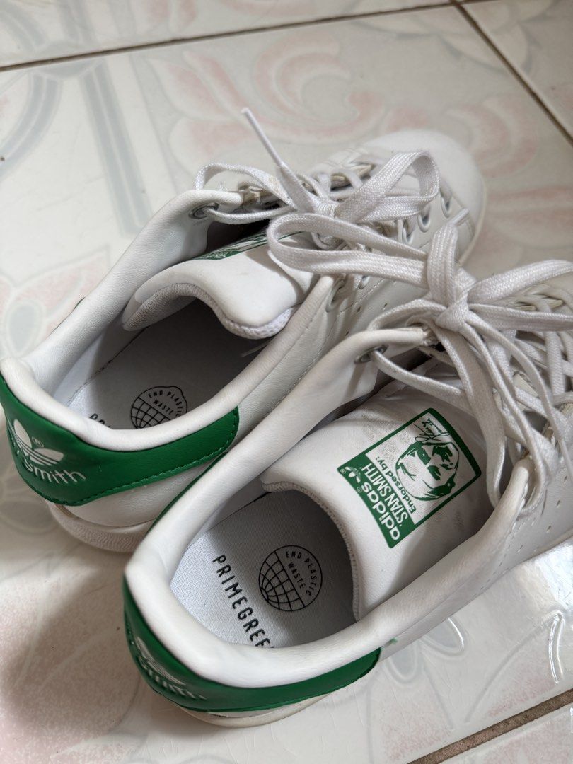 Adidas Stan Smith White Green Sneakers (Category: Sneakers) located in Tanjay. Submitted by everythingcutefinds (Listing ID 1427221296, Image 2). Description: Laba lang kulang, magiging bago na to tingnan! .