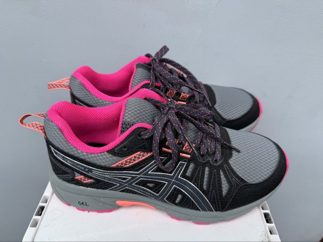 Asics Gel-Venture 7 Running Shoes (Category: Sneakers) located in Angeles City. Submitted by ushoppes (Listing ID 1427183146, Image 1). Description: Size US 5 1/2 EU 36 CM 22.75 Authentic Asics Gel-Venture 7 Running Shoes In like New condition worn only couple times. Some signs of usage such as the bottom sole but still looks new aa seen on picture..