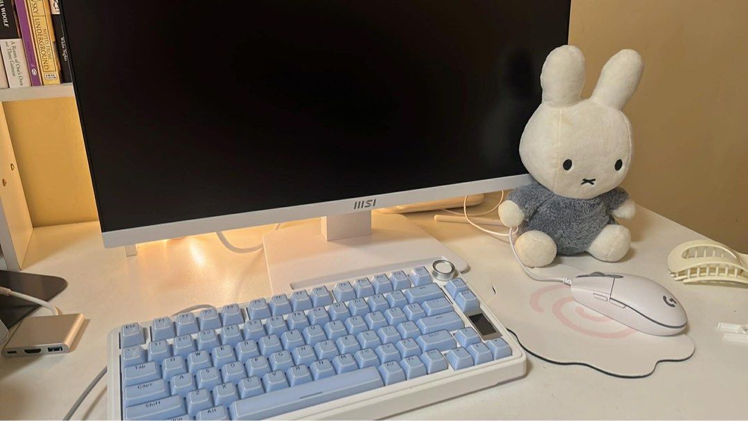 [RUSH Negotiable] Blue Jelly Keycaps (Keycaps ONLY) (Category: Computer Keyboard) located in Caloocan City. Submitted by rbeiieee (Listing ID 1427194367, Image 1). Description: Brand new. Attached to keyboard for demonstration:).