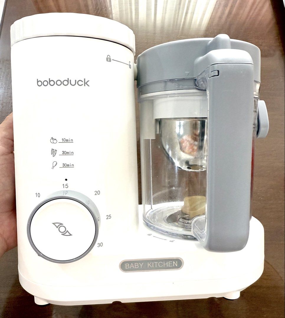 Boboduck Baby food processor (Category: Weaning & Toddler Feeding) located in Caloocan City. Submitted by jjvill (Listing ID 1427218544, Image 3). Description: * Like new condition * With box and complete accessories * Steam and blend function .