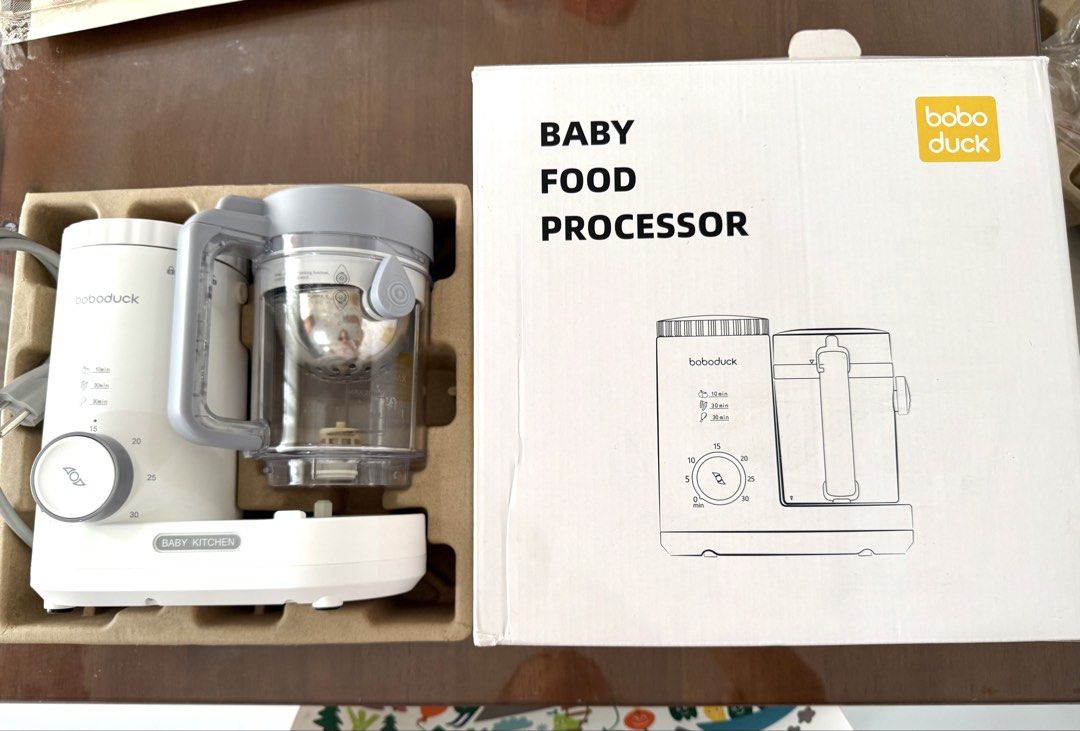 Boboduck Baby food processor (Category: Weaning & Toddler Feeding) located in Caloocan City. Submitted by jjvill (Listing ID 1427218544, Image 2). Description: * Like new condition * With box and complete accessories * Steam and blend function .