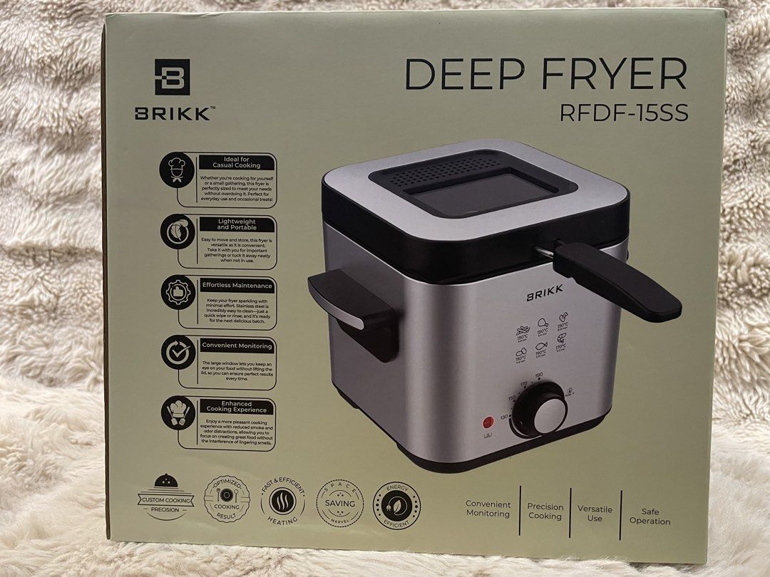 Brikk Deep Fryer 1.5L (Category: Cookers) located in Antipolo. Submitted by happy_garagesale (Listing ID 1427244677, Image 2). Description: Slightly negotiable..