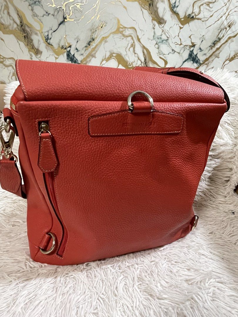 Bruno Magli convertible backpack/Leather Shoulder Bag (Category: Backpacks) located in Quezon City. Submitted by impulse.ph (Listing ID 1427304225, Image 2). Description: Bruno Magli convertible backpack shoulder bag in Brandnew condition. Brandnew without tag. Never use. Genuine leather with light gold hardwares Pm for more photos. Sure buyers only..
