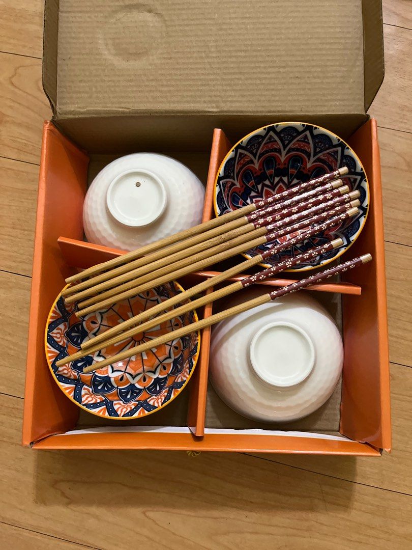 Ceramic Bowl and Chopsticks Set (Category: Dinnerware & Cutlery) located in Quezon City. Submitted by copthis___ (Listing ID 1427290195, Image 1). Description: .
