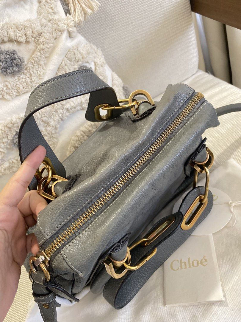 Chloe Paraty Small (Category: Luxury Bags & Wallets) located in Manila. Submitted by syg18 (Listing ID 1427195283, Image 2). Description: Preloved Chloe Paraty Small in Gray Very good condition With very minimal signs of usage With long strap, care card, tag, and dustbag. Negotiable Money back guarantee if proven fake..
