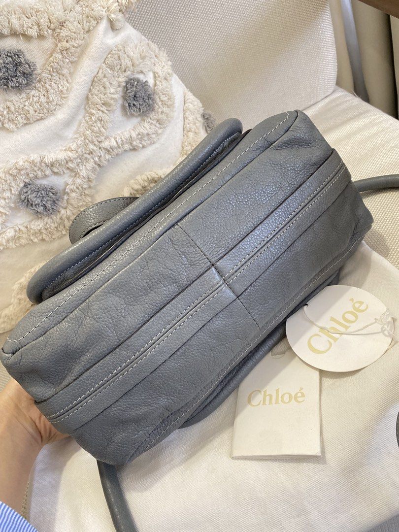 Chloe Paraty Small (Category: Luxury Bags & Wallets) located in Manila. Submitted by syg18 (Listing ID 1427195283, Image 3). Description: Preloved Chloe Paraty Small in Gray Very good condition With very minimal signs of usage With long strap, care card, tag, and dustbag. Negotiable Money back guarantee if proven fake..
