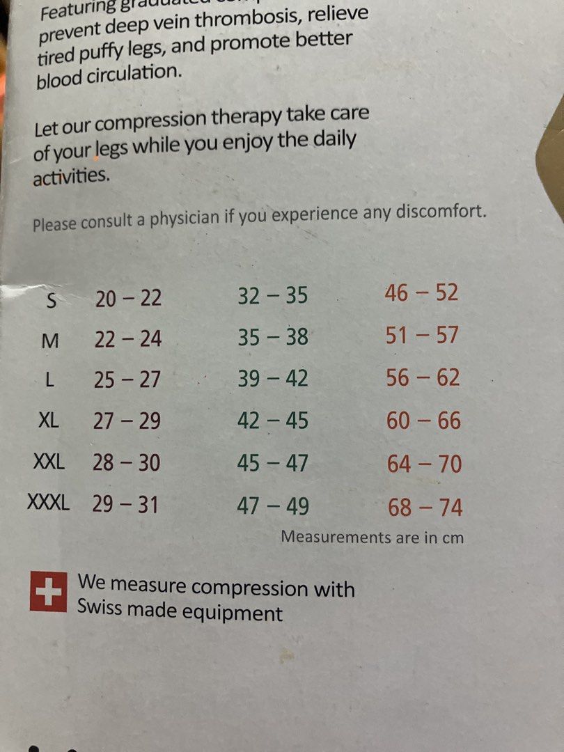 Compression socks (Category: Medical Supplies & Tools) located in Singapore. Submitted by lulalemon (Listing ID 1425907211, Image 3). Description: New..