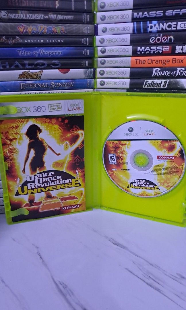 Dance Dance Revolution Universe Xbox 360 (Category: Xbox) located in Muntinlupa City. Submitted by echo.066 (Listing ID 1427274608, Image 2). Description: FOR SALE XBOX 360 CD GAME 850 PHP DANCE DANCE REVOLUTION UNIVERSE NTSC MINT CONDITION AVAILABLE FOR DELIVERY VIA LALAMOVE AVAILABLE FOR SHIPPING VIA J&T EXPRESS MODE OF PAYMENT : BANK / GCASH / MAYA Check my PROFILE for more CDs MUSIC / GAMES / MOVIE MUNTINLUPA CITY LOCATION.