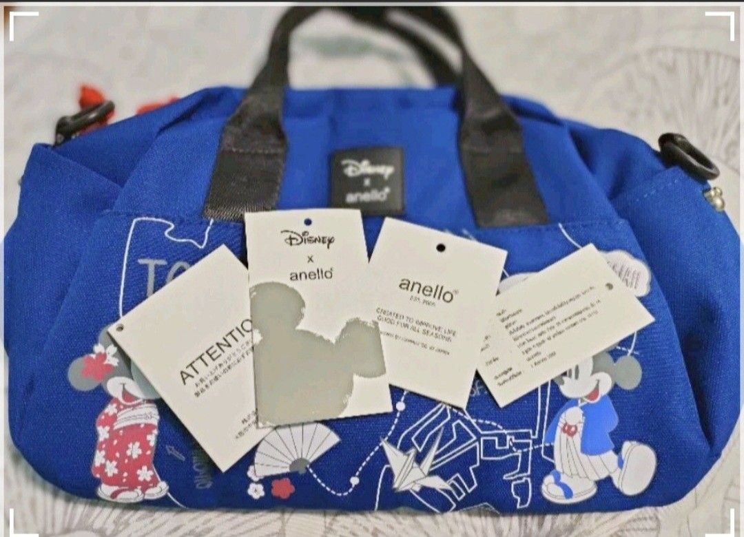 Disney x Anello Tokyo Bag (Category: Cross-body Bags) located in Cainta. Submitted by gerlaystreasures (Listing ID 1427308711, Image 2). Description: Disney Anello bag with detachable strap Bought in Tokyo Japan. Dimension: L-10in H-8in W-5in.
