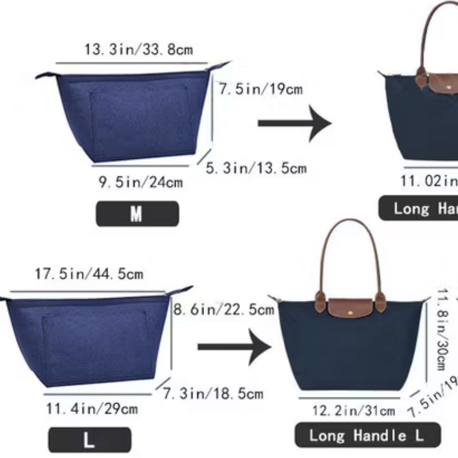 Felt Bag Organizer Insert Pouch with Zipper - Large Black Dark Gray (Category: Purses & Pouches) located in Manila. Submitted by pippintook (Listing ID 1427250014, Image 3). Description: - Size Large, brand new - With zipper - really useful for bags with no zip for anti theft - Color black/dark grey - RFS: bought the wrong size.