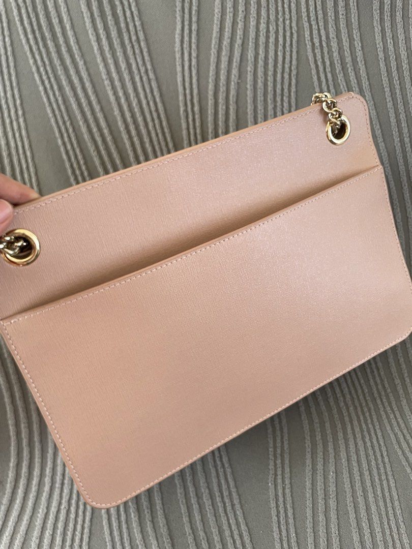 Furla Shoulder Bag (Category: Luxury Bags & Wallets) located in Angeles City. Submitted by annedrc (Listing ID 1427224355, Image 2). Description: - Original / Authentic - Like new condition (interior lining of flap needs cleaning due to storage) - Muted gold hardware - Very minimal signs of usage on the metal lock - Inner zipper still has protective coat - Adjustable strap - Size: approx. 11.5 x 8.5 x 4.5 inches - Orig. price : approx. PhP 35,000