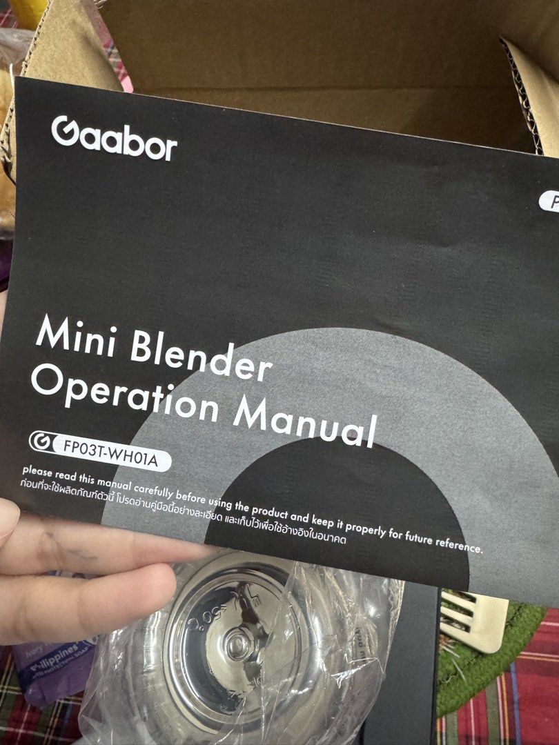 Gaabor Mini Blender (Category: Juicers, Blenders & Grinders) located in Las Pinas. Submitted by nekomeow22 (Listing ID 1427222931, Image 3). Description: BNEW Gaabor Mini Blender -opened to check only Orig price: 480+ SP: 300.