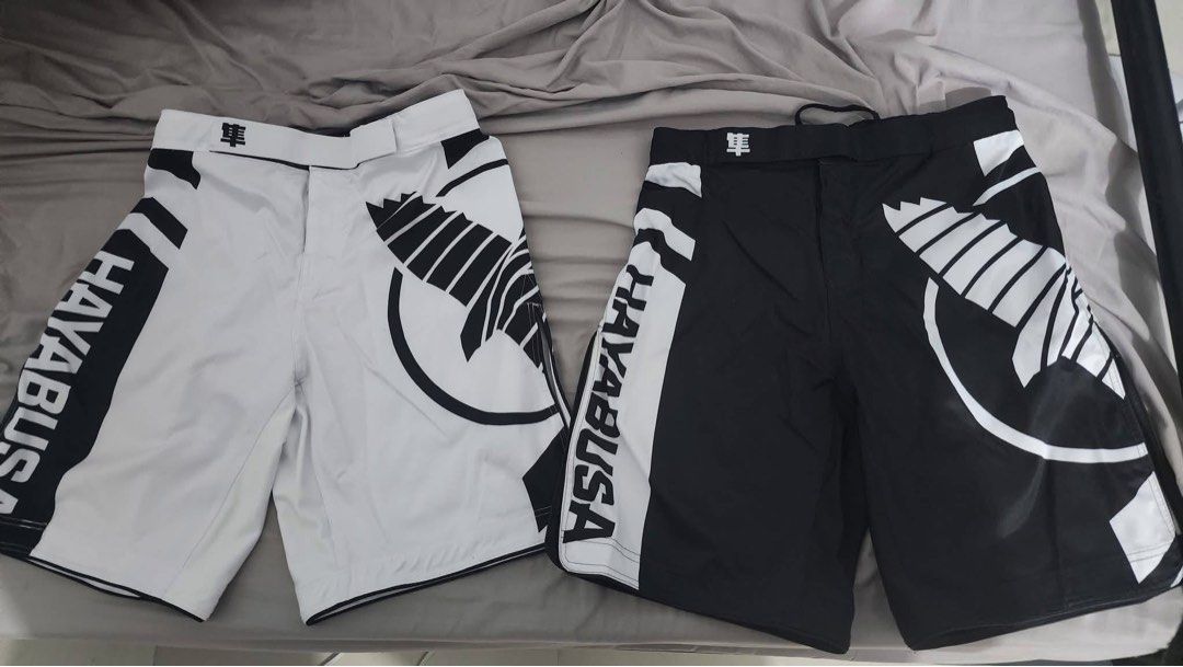 Hayabusa Icon MMA Shorts (Category: Shorts) located in Cebu City. Submitted by chibeeby (Listing ID 1427252693, Image 1). Description: Selling Hayabusa Icon MMA/Boxing Shorts (Medium Size) White worn once, black worn three times only. Condition: Like new. Shorts original price was around ₱4,700 each. Shipping cost ₱4,000 (including other items), plus ₱1,000 for customs fees in PH. Selling for only ₱2,600 each. ₱5,000 for both. Message me if inter