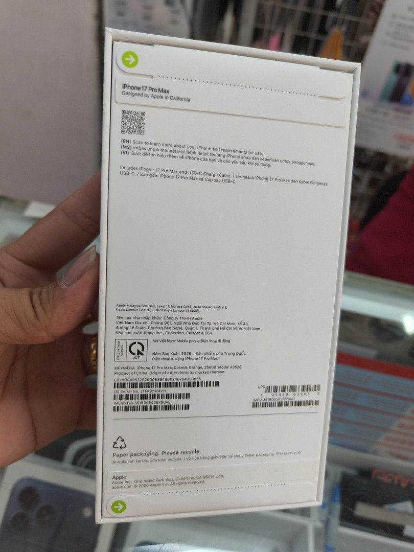 iPhone 17 Pro Max Cosmic Orange 256GB, Mobile Phones & Gadgets, Mobile ...